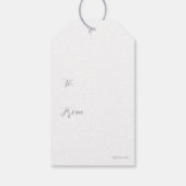 Love Trendy Modern Graphic Personalize Gift Label Cadeaulabel (Achterkant)