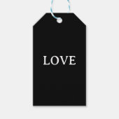 LOVE trendy modern handgeschreven script lettertyp Cadeaulabel (Voorkant)