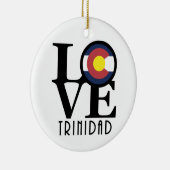 LOVE Trinidad Colorado Keramisch Ornament (Rechts)
