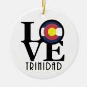 LOVE Trinidad Colorado Keramisch Ornament (Voorkant)