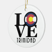 LOVE Trinidad Colorado Keramisch Ornament (Links)