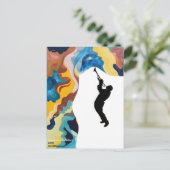 Love Trombone Briefkaart (Staand voorkant)