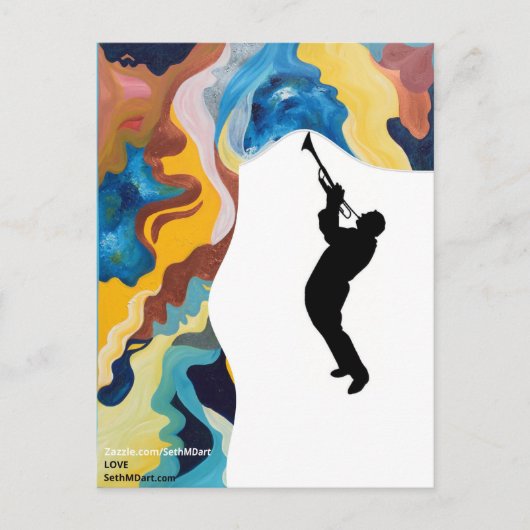Love Trombone Briefkaart (Voorkant)