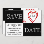 LOVE Trouwdatum Save the Date Aankondiging Vooraan (Voorkant / Achterkant)