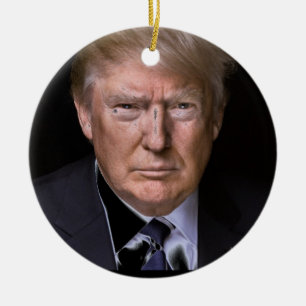 Love Trump Ceramic Ornament