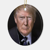 Love Trump Ceramic Ornament (Links)