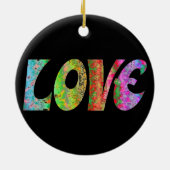 Love Trump Ceramic Ornament (Achterkant)