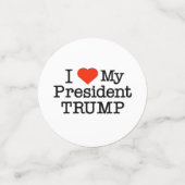 Love Trump Confetti (Kleine voorkant)
