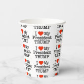 Love Trump Papieren Bekers (Achterkant)