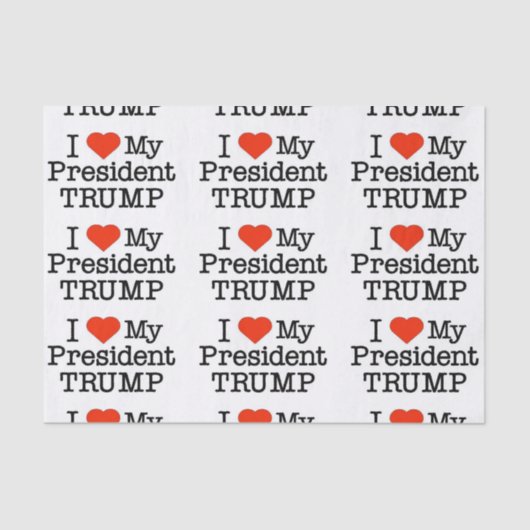 Love Trump Tissuepapier (Voorkant)
