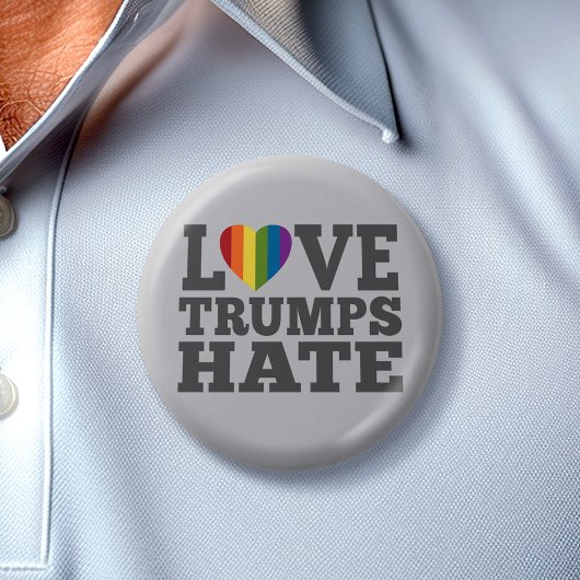 Love Trumps Hate - Anti-Donald Trump Ronde Button 5,7 Cm