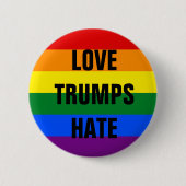 Love Trumps Hate - Button (Voorkant)