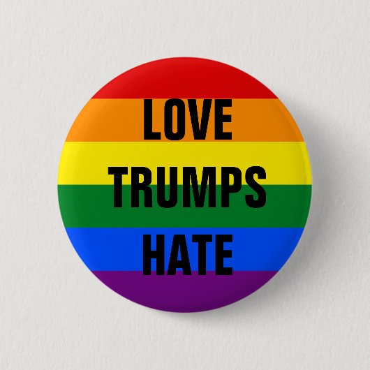 Love Trumps Hate - Button (Voorkant)