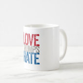 Love Trumps Hate Coffee Mok (Voorkant rechts)