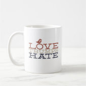 Love Trumps Hate Coffee Mok (Links)