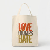 Love Trumps Hate Grocery Tas (Voorkant)