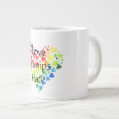 Love Trumps Hate Jumbo Mok (Voorkant rechts)