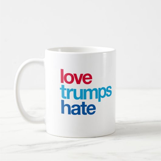 Love Trumps Hate Koffiemok (Links)