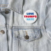 Love Trumps Hate Ronde Button 5,7 Cm (In situ)