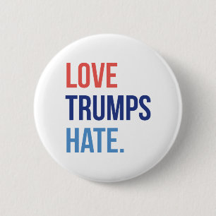 Love Trumps Hate Ronde Button 5,7 Cm