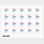 Love Trumps Hate Ronde Sticker (Vel)