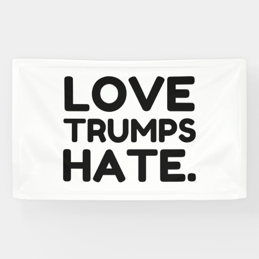 Love Trumps Hate Spandoek (Horizontaal)