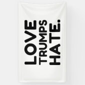 Love Trumps Hate Spandoek (Verticaal)