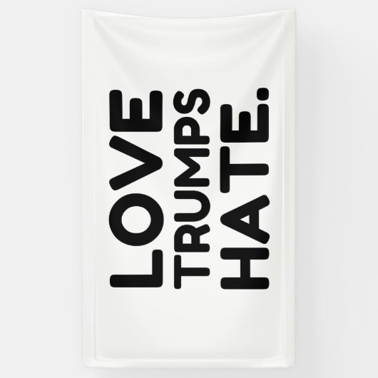 Love Trumps Hate Spandoek (Verticaal)