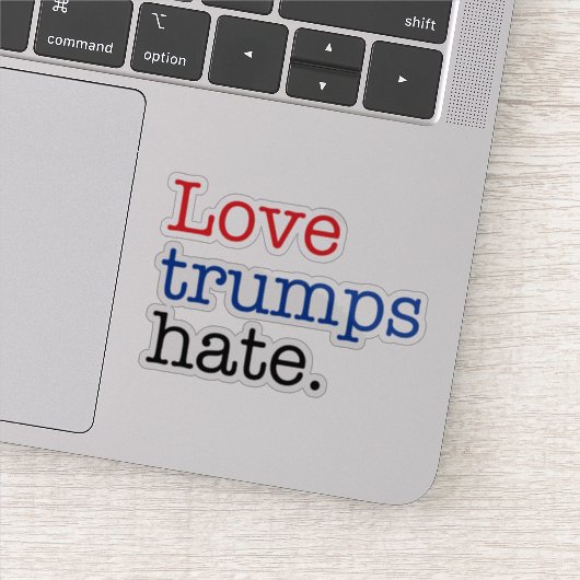 Love Trumps Hate Sticker (Detail)