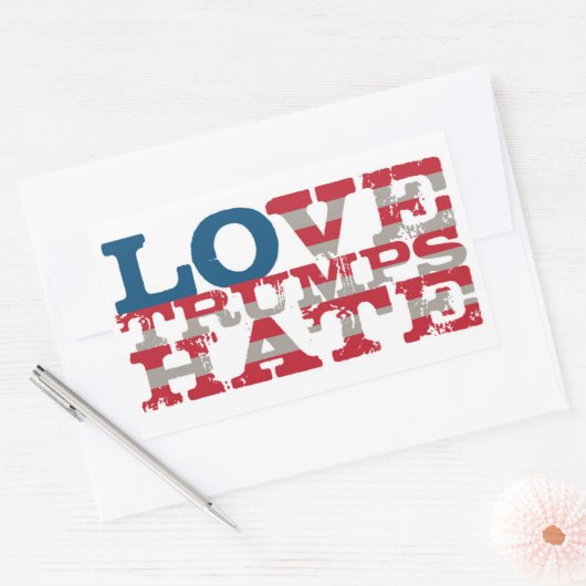 Love Trumps Hate Sticker (Envelop)