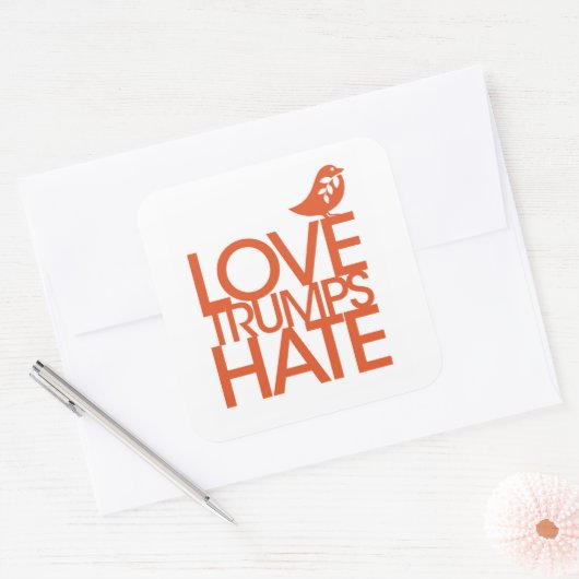 Love Trumps Hate Sticker (Envelop)