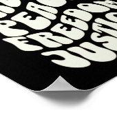 Love Truth Peace Freedom Justice Cool Design Poster (Hoek)