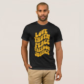 Love Truth Peace Freedom Justice Cool Design T-shirt (Voorkant volledig)