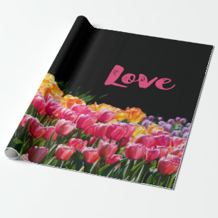 Love Tulip Garden Cadeaupapier