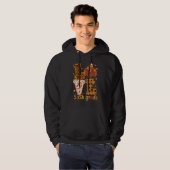 Love Turkey   Cute Thanksgiving 6th Sixth Grade Te Hoodie (Voorkant volledig)