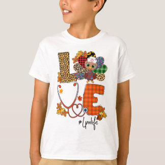 Love Turkey Stethoscope Lpn Nurse Life Thanksgivin T-shirt