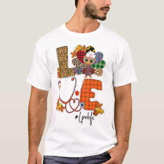 Love Turkey Stethoscope Lpn Nurse Life Thanksgivin T-shirt