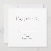 Love Turquoise Heart Happy Valentine's Day Script (Achterkant)