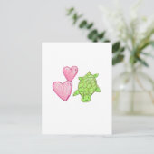 Love Turtle Briefkaart (Staand voorkant)