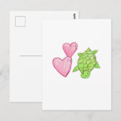 Love Turtle Briefkaart (Voorkant / Achterkant)