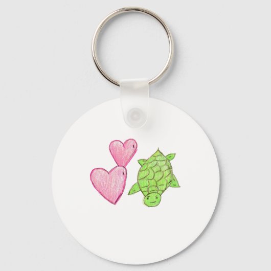 Love Turtle Sleutelhanger (Voorkant)