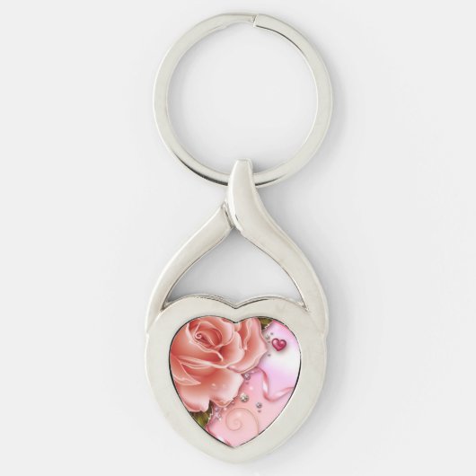 Love Twisted Heart Sleutelhanger (Voorkant)