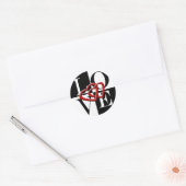 Love Two Hearts Wedding Envelope Seal Sticker (Envelop)