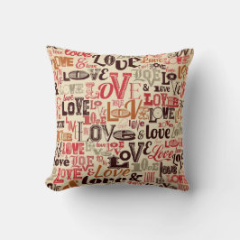  Love Typografie Kussen