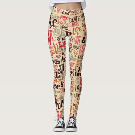  Love Typografie Leggings