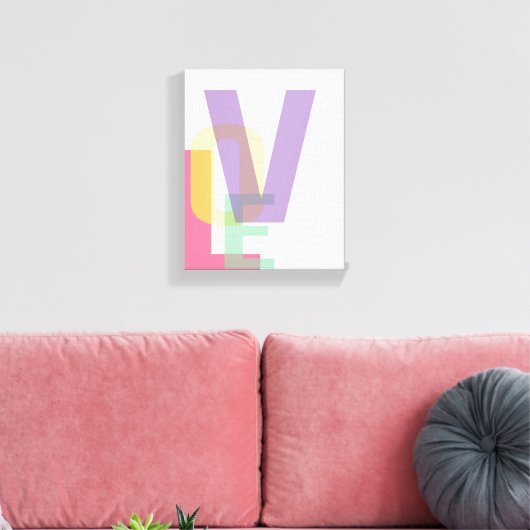 LOVE Typografie Print (Insitu (Woonkamer))