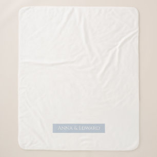 Love Typographic Pattern Couple's Sherpa Blanket Deken