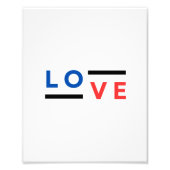 Love Typography Foto Afdruk (Voorkant)