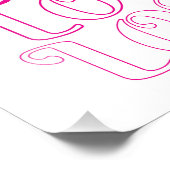 Love Typography Foto Afdruk (Hoek)