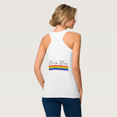 Love Typography Gay Pride LGBT Rainbow Flag Tanktop (Volledige Achterkant)